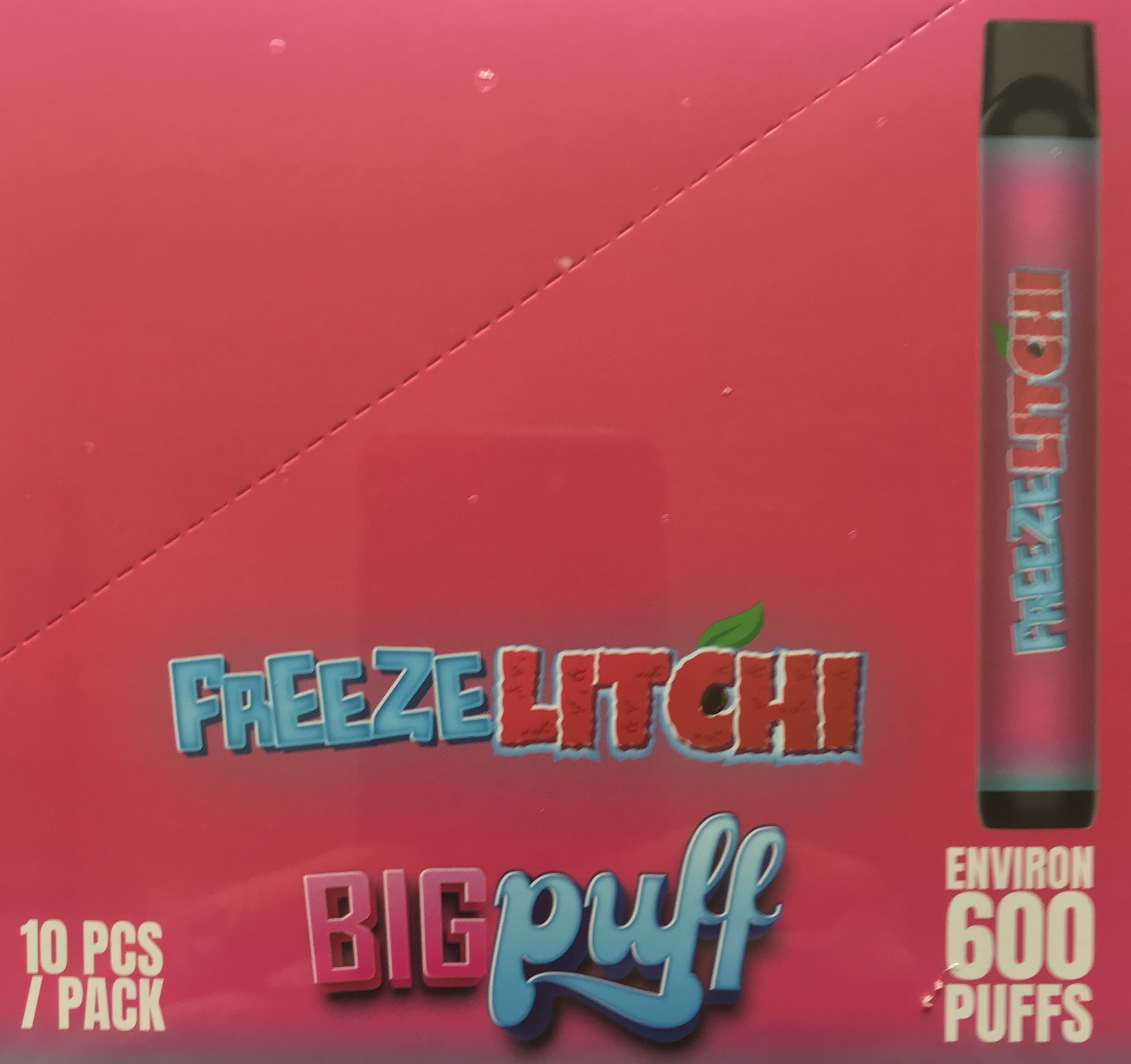 Big Puff freeze litchi 10 mg nicotine 