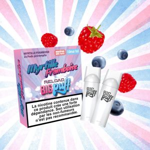 Recharge X2 Big Puff myrtille framboise 10 mg nicotine 