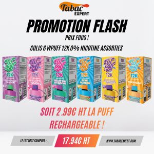 Colis 6 X Wpuff 12K assorties