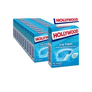 HOLLYWOOD Dragée ice fresh sans sucre Boite de 20 étuis