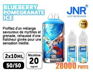 JNR Falcon X blueberry pomgranate ice 28K 20 mg 
