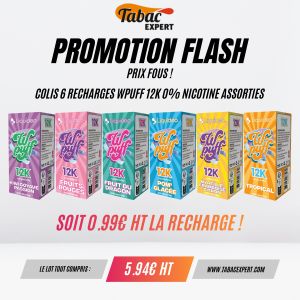 Colis 6 X Pod Wpuff 12K assortis