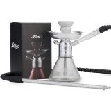 Mini shisha de luxe argent 20 cms 1 embout