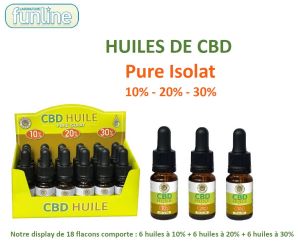 Huile de CBD 6 à 10% 6 à 20% 6 à 30%