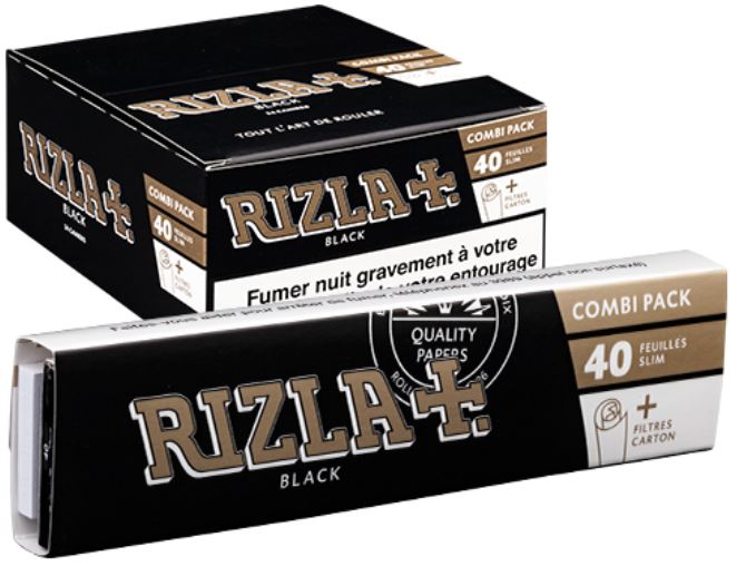 RIZLA slim black + filtres 